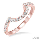 1/3 Ctw Round Cut Diamond Wedding Band in 14K Rose Gold