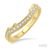 1/5 Ctw Round Cut Diamond Wedding Band in 14K Yellow Gold