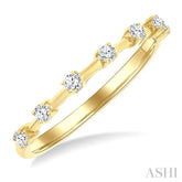1/5 Ctw Round Cut Diamond Fashion Band in 14K Yellow Gold
