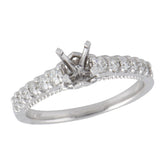 14KT Gold Semi-Mount Engagement Ring