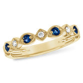 14KT Gold Ladies Sapphire Wedding Ring