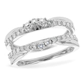 14KT Gold Ladies Diamond Wrap/Guard