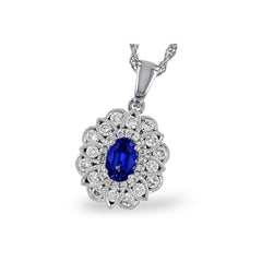 14KT Gold Sapphire Necklace