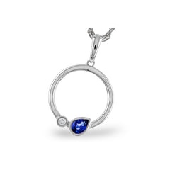 14KT Gold Sapphire Necklace