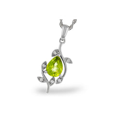 14KT Gold Peridot Necklace