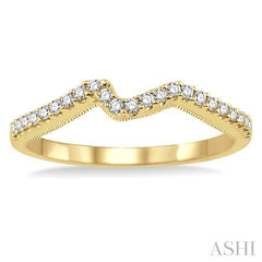 1/6 Ctw Round Cut Diamond Wedding Band in 14K Yellow Gold