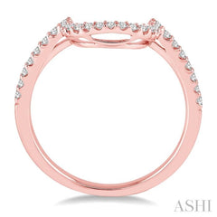 1/4 Ctw Round Cut Diamond Wedding Band in 14K Rose Gold