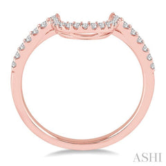 1/4 Ctw Round Cut Diamond Wedding Band in 14K Rose Gold
