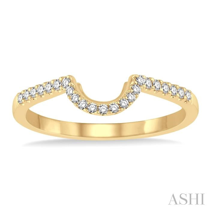 1/6 Ctw Round Cut Diamond Wedding Band in 14K Yellow Gold