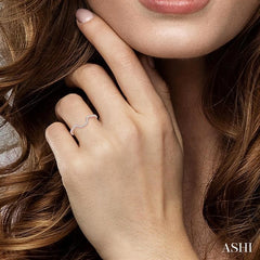 1/5 Ctw Round Cut Diamond Wedding Band in 14K Rose Gold