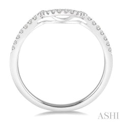 1/5 Ctw Round Cut Diamond Wedding Band in 14K White Gold