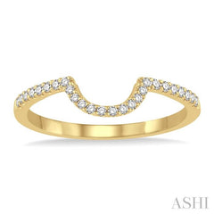 1/5 Ctw Round Cut Diamond Wedding Band in 14K Yellow Gold