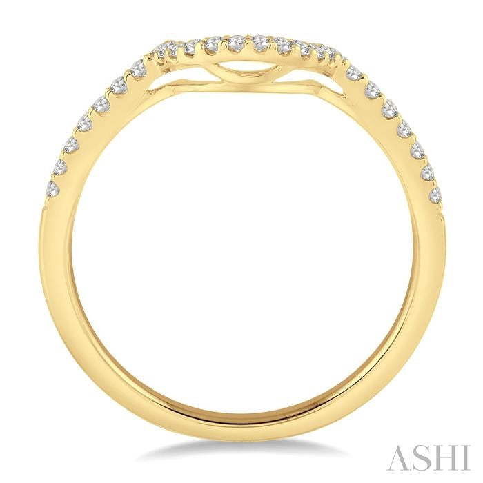 1/5 Ctw Round Cut Diamond Wedding Band in 14K Yellow Gold