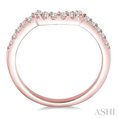 1/4 Ctw Round Diamond Wedding Band in 14K Rose Gold