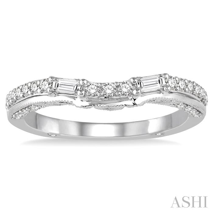 1/3 Ctw Diamond Wedding Band in 14K White Gold