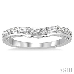 1/3 Ctw Diamond Wedding Band in 14K White Gold