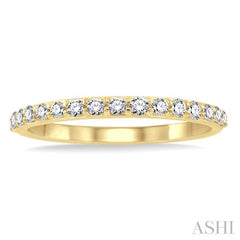 1/3 Ctw Round Cut Diamond Wedding Band in 14K Yellow Gold