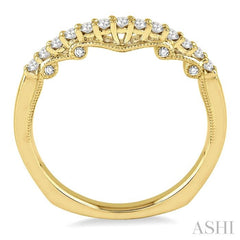 1/3 Ctw Round Cut Diamond Wedding Band in 14K Yellow Gold