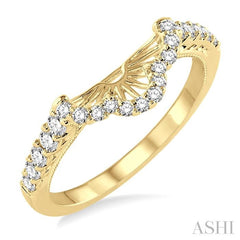 3/8 Ctw Round Cut Diamond Wedding Band in 14K Yellow Gold