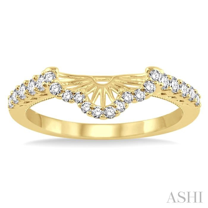3/8 Ctw Round Cut Diamond Wedding Band in 14K Yellow Gold