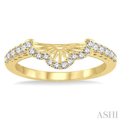 3/8 Ctw Round Cut Diamond Wedding Band in 14K Yellow Gold