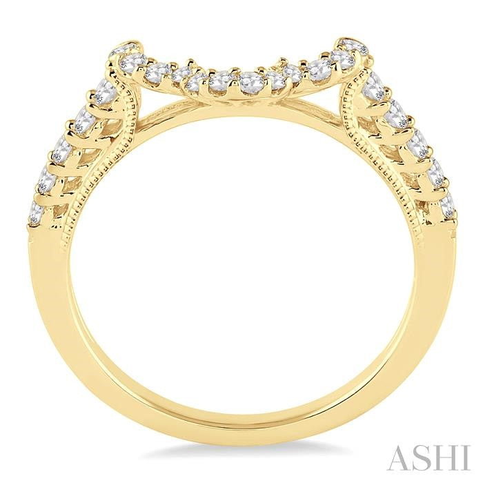 3/8 Ctw Round Cut Diamond Wedding Band in 14K Yellow Gold