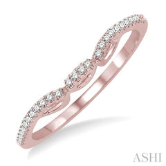 1/6 Ctw Diamond Wedding Band in 14K Rose Gold