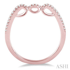 1/6 Ctw Diamond Wedding Band in 14K Rose Gold