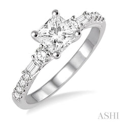 3/8 Ctw Diamond Semi-Mount Engagement Ring in 14K White Gold
