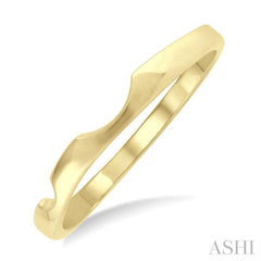 Shadow Wedding Band in 14K Yellow Gold