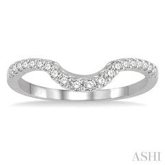 1/4 Ctw Round Diamond Wedding Band in 14K White Gold