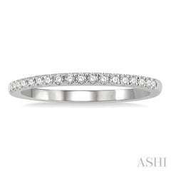 1/6 Ctw Round Cut Diamond Wedding Band in 14K White Gold