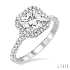 3/8 Ctw Diamond Semi-Mount Engagement Ring in 14K White Gold