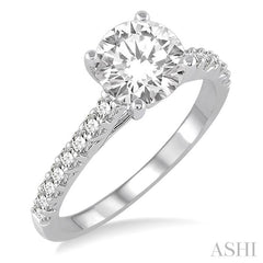 1/3 Ctw Diamond Semi-Mount Engagement Ring in 14K White Gold