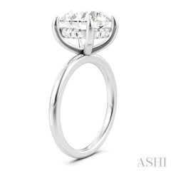 1/10 Ctw Circular Shape Round Cut Diamond Semi-Mount Engagement Ring in 14K White Gold