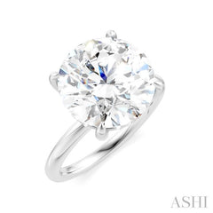 1/10 Ctw Circular Shape Round Cut Diamond Semi-Mount Engagement Ring in 14K White Gold