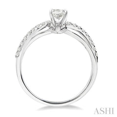 1/5 Ctw Diamond Semi-Mount Engagement Ring in 14K White Gold