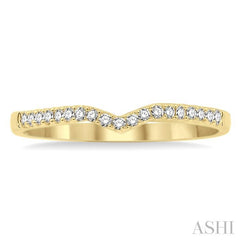 1/6 Ctw Round Cut Diamond Wedding Band in 14K Yellow Gold
