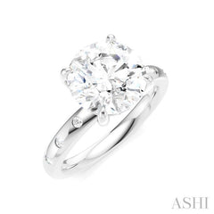 1/6 Ctw Round Shape Round Cut Diamond Semi-Mount Engagement Ring in 14K White Gold