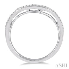 1/8 Ctw Half Eternity Diamond Wedding Band in 14K White Gold