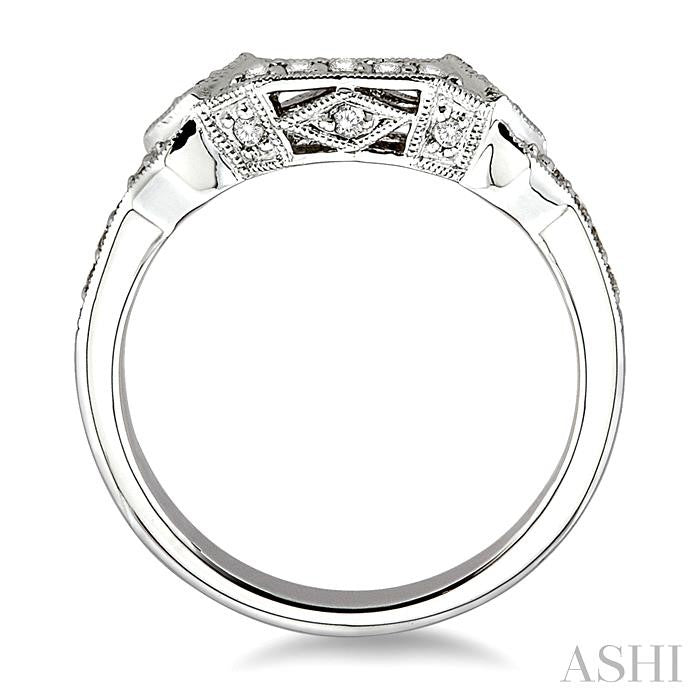 1/5 Ctw Diamond Matching Wedding Band in 14K White Gold