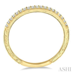 1/6 Ctw Round Cut Diamond Wedding Band in 14K Yellow Gold