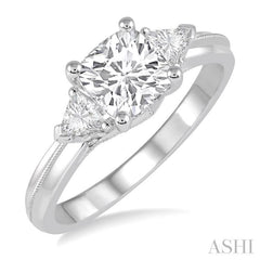1/3 Ctw Diamond Semi-Mount Engagement Ring in 14K White Gold