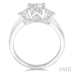 1/3 Ctw Diamond Semi-Mount Engagement Ring in 14K White Gold