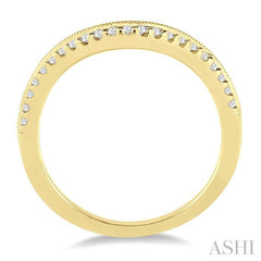 1/5 Ctw Round Cut Diamond Wedding Band in 14K Yellow Gold