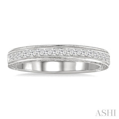 7/8 Ctw Diamond Matching Wedding Band in 18K White Gold