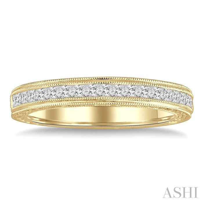 7/8 Ctw Diamond Matching Wedding Band in 18K Yellow Gold