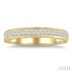 7/8 Ctw Diamond Matching Wedding Band in 18K Yellow Gold