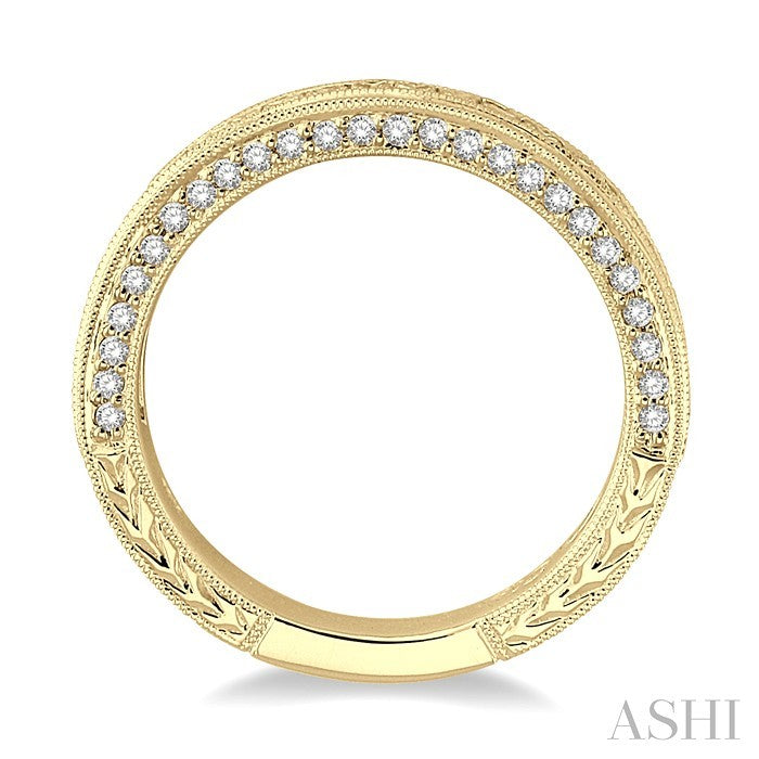 7/8 Ctw Diamond Matching Wedding Band in 18K Yellow Gold