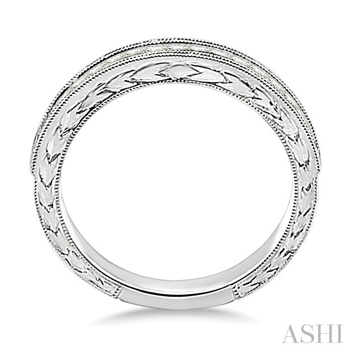 1/3 Ctw Princess Cut Diamond Matching Wedding Band in 14K White Gold